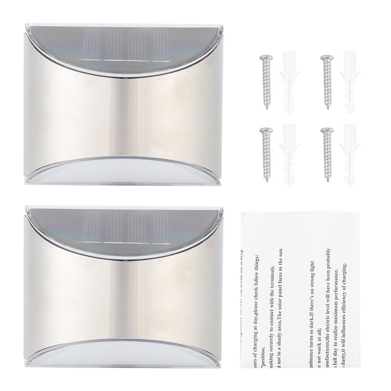 Stainless Steel Solar Fence Security Lights LightControl Step Wall Lamp