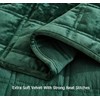Chezmoi Collection Piers Forest Green Velvet Quilt Oversized King Set,