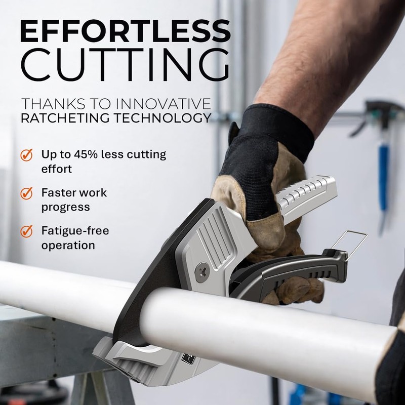 KLRStec ProSlice 4200 Professional PVC Pipe Cutter Set (42mm /