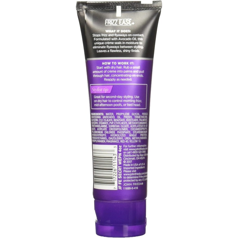 Frizz-Ease Secret Weapon Flawless Finishing Creme, 4-Ounce Tube by Frizz