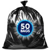 Veska 55 Gallon Trash Bags Heavy Duty, (Value-Pack 50 Count
