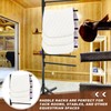 CraftyDream 8-Tier Saddle Pad Rack with Stand, Long Rack Arms
