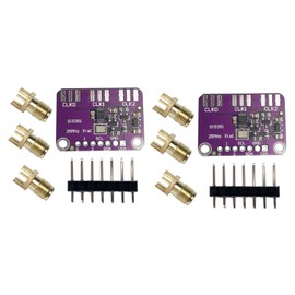2Pcs CJMCU-5351 Si5351A Si5351 I2C Clock Generator Breakout Board High Frequency Signal Generator Breakout Board Square Wave Frequency Generator Signal 8KHz to 160MHz 3-5VDC Compatible with Ard-uino