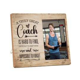 Coach Picture Frame, Baseball Basketball Soccer Softball Volleyball Coach Gifts for Women Men Coaches, A Truly Great Coach Frame, Best Coach Gift for Birthday Graduation Retirement Christmas -G(02)