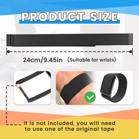 9.45inch Replacement Bracelet Band Compatible with Whoop 4.0 Fitness Tracker, Breathable and Comfortable Bands for Men Women Bracelet Band Movement Replacement Smart Health Wristband (24cm)
