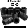 Anbull 1" Drive Jumbo Impact Socket Set, 9 Pieces Universal