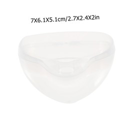 SUPVOX 10Pcs Pacifier Holder Case Transparent Design for Easy Viewing for Storing Pacifiers Convenient and Dustproof Accessories