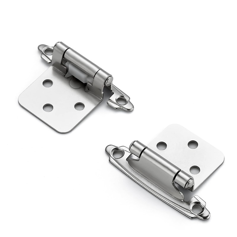 Ravinte 30 Pack (15 Pairs) 1/2" Overlay Cabinet Hinges, Self-Closing
