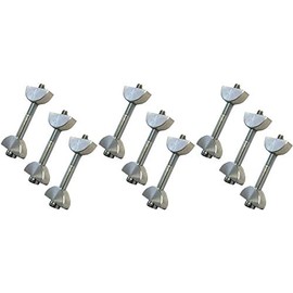 Unika Slimline Toggle Bolt for Compact Laminate Kitchen Worktop Connecting Bolts - 9 Pack
