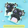 WERNNSAI Black Axolotl Plush Notebook for Children