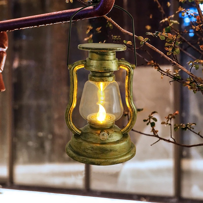 Outdoor Hanging Solar Lights Solar Powered Retro Lanterns Bright Landscape
