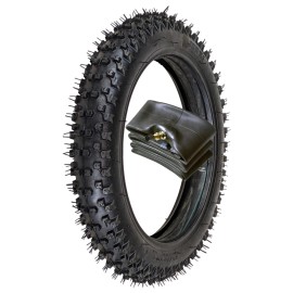 RedCap 60/100-12 Front Tire & Inner Tube for 50cc-125cc Off-Road Dirt Bike Motocross