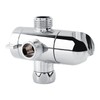 3 Way Shower Head Diverter Adjustable Arm Multi-Layer Chrome Plating