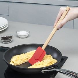 Zeal J212R Spatula with Wooden Handle, Red