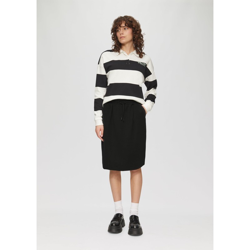 Stretch Interlock Jersey Skirt, black, 38