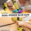 100W Hot Glue Gun Compatible for De-walt 20V Battery, LCD