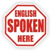 Unbranded/Generic 3pcs - English Spoken Here Hard Hat Decals Helmet Stickers Funny Laborer Foreman