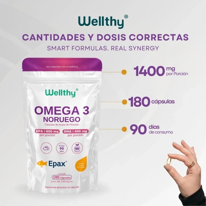 Wellthy Omega Noruego Epax 180caps