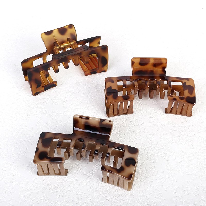 Hat Hair Claw Clips for Women, Square Claw Clips for