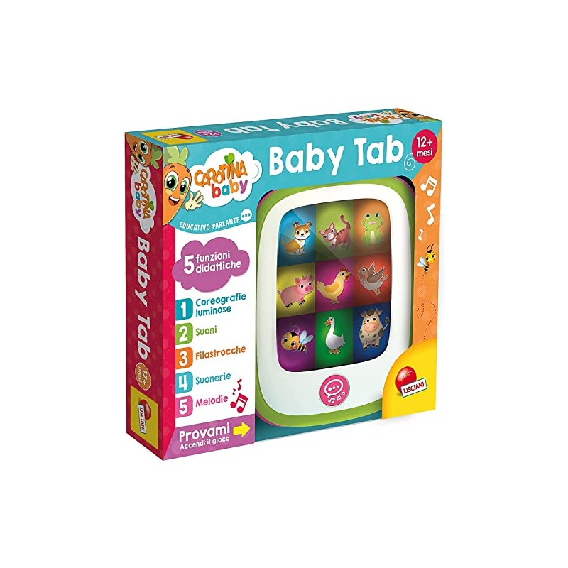 Liscianigiochi 90068 Carotina Baby Tab, Multi-Coloured