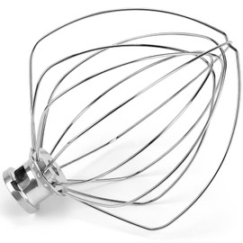 KN256WW 6-Wire Whip Kitchen Mixers Attachment Fits for 6 Quart Bowl-Lift Stand Mixer Accessory Replacement,Stainless Steel Whisk Replaces KV25GOX,KD2661X,KP26M1X,KT2651X by Sikawai