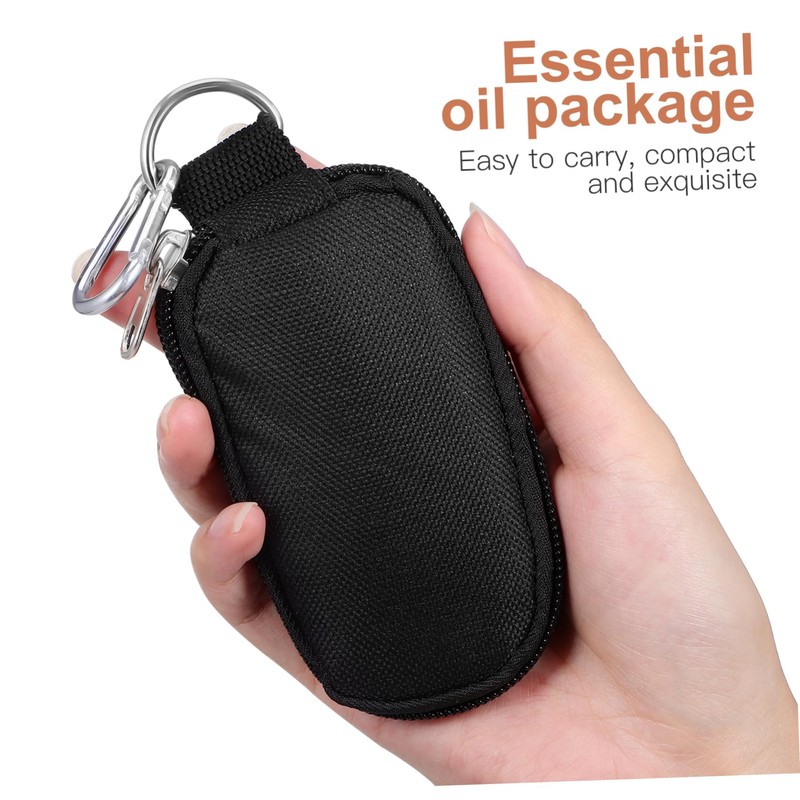 VICASKY Essential Oil Carrying Case for Bottles Portable Key Bag