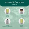 EcoTools Retractable Face Makeup Brush, Kabuki Brush for Foundation, Blush,