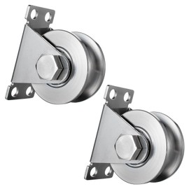KCNOFNC Pulley Steel Cable, Pulley for Ropes, Pulley with 2 Ball Bearings, Pack of 2