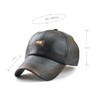 CHENNUO PU Leather Baseball Cap Men's Baseball Cap Outdoor Winter