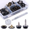 Glarks 120-Pieces Stainless Steel Marine Grade Canvas and Upholstery Boat