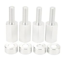 4PCS 1.5 Inch Seat Riser Easy To Install 1.5 to 2.0 Inches Seat Lift Mounts for Maverick X3 All Years Silver