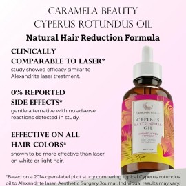 Cyperus Rotundus Oil for Natural Hair Reduction – 60ml/2oz, Promotes Smooth Skin, Gentle Formula