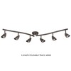 Globe Electric 59376 Grayson 6-Light Adjustable S-Shape Track Lighting, Bronze