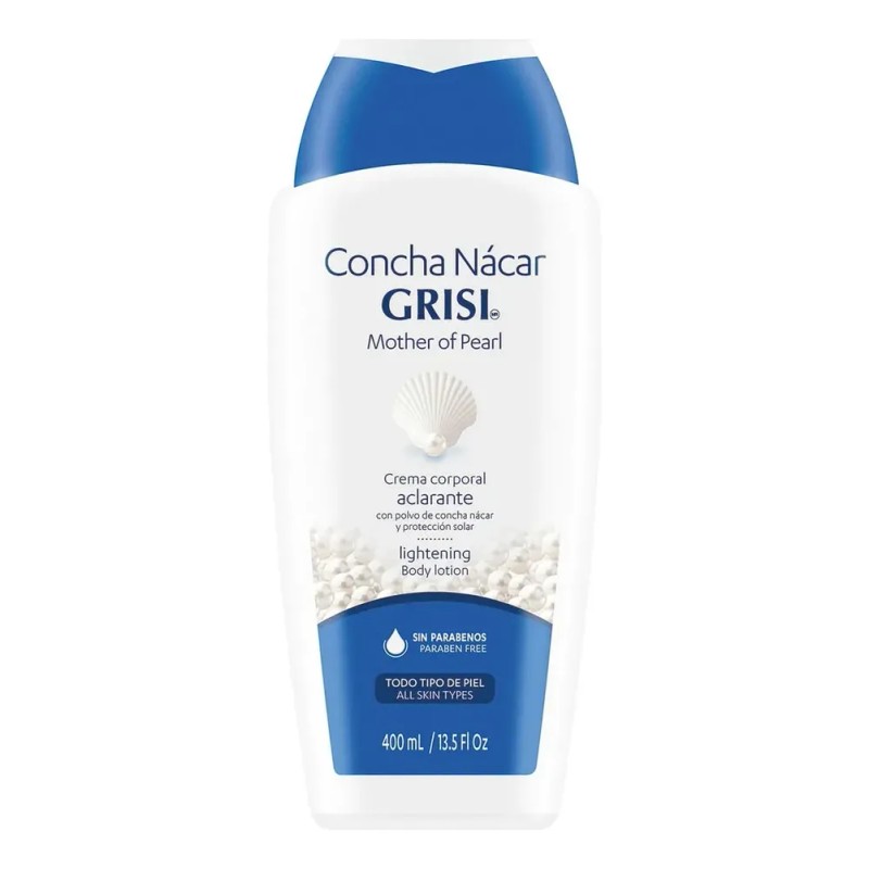 Kit Concha Nácar Grisi, Crema Corporal+ Crema Facial+ Jabón