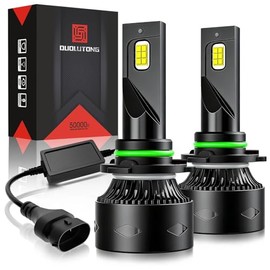 Focos LED 9006 HB4 para Faros Auto, 800% Brillo 40000LM 300W 6000K Luz Blanca Kit de Conversión de Luces Delanteros 9006 LED Alta y Baja con Canbus (2 Unidades)