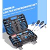 URASISTO 120-pieces Magnetic Screwdrivers Sets Includes Sockets, Slotted, Phillips, Hex,