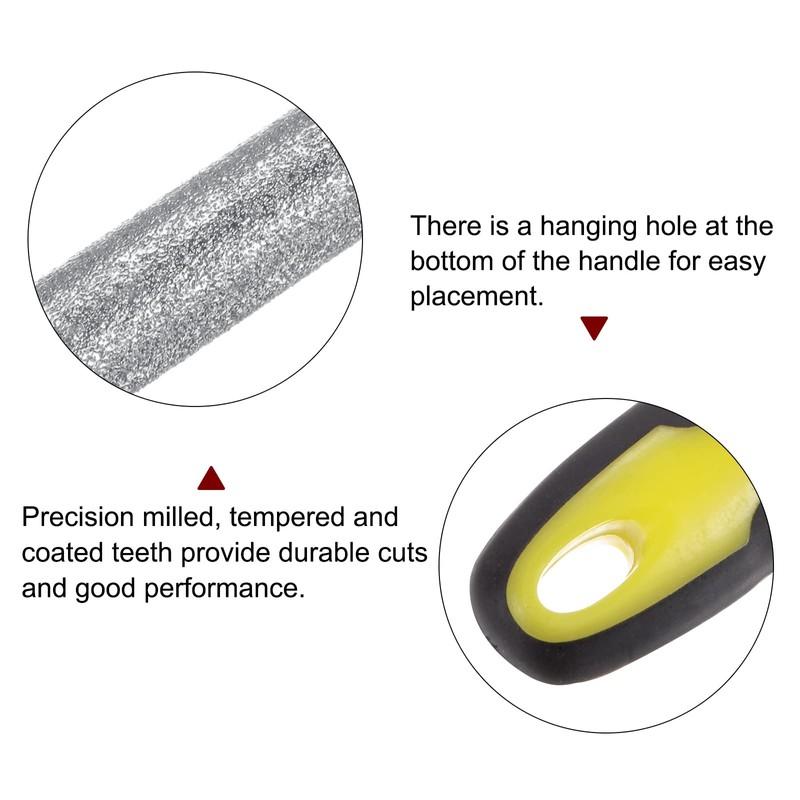 HARFINGTON Diamond Chainsaw File 3/16"(4.8mm) 80 Grits High Hardness Round