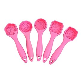BOGEEL Maamoul Silicone Baking Molds Set of 5 Middle Eastern Cookie Mold Press