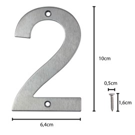 IBOO Stainless Steel Screw On House Number Floating Design House Number (2)
