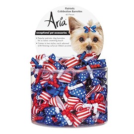 Aria 40 Count Patriotic Celebration Barrette Pet Hair Accessory