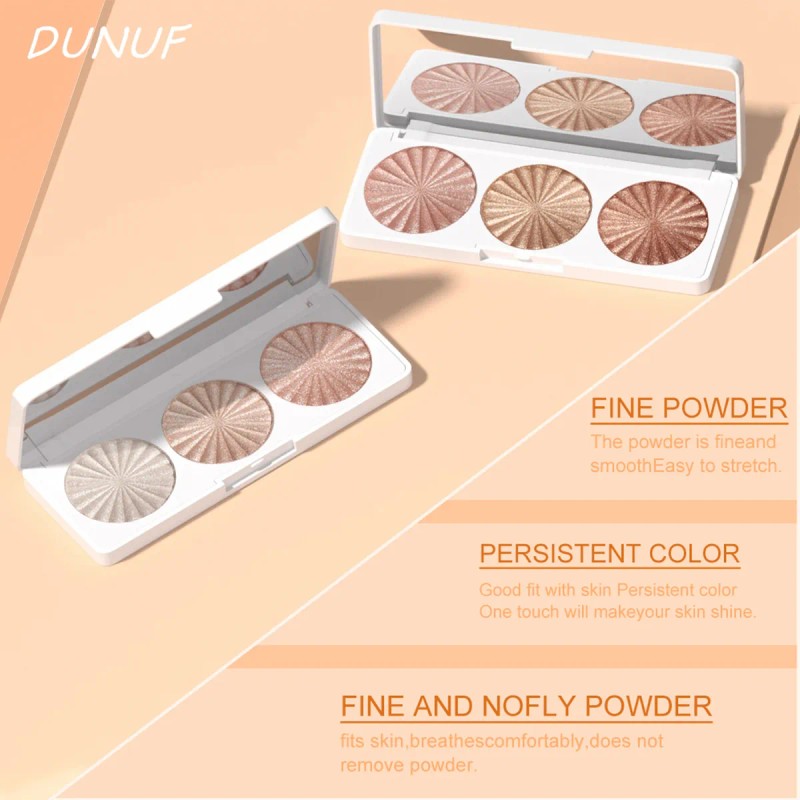 Dunuf Paleta De Iluminador: Iluminante Y A Prueba De Agua.