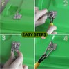 2PCS Bin Lid Locks, Metal Bin Lid Locks for Animals