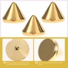 Healifty 100 unids Cone Spike Screwback Studs Punk Stud Spikes