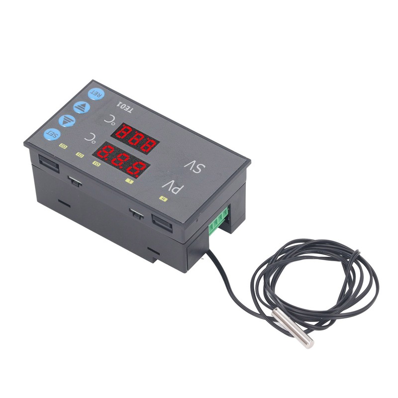 Digital Temperature Controller DC24V ‑50~120℃ Thermostat Regulator High Accuracy Control