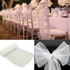 SHTGOI Pack of 10 Organza Chair Sashes Ribbons Chair Cover
