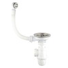 Wirquin 30723095 Single Basin Waste with Classic Siphon, Chrome and