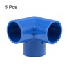 TA-VIGOR 5Pcs 3-Way Elbow PVC Pipe Fitting Furniture Grade 32mm