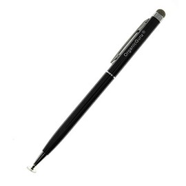 Organicguru®️ 2 in 1 Universal High Precision Capacitive Fiber And Fine Point Disc Touch Screen Slim Stylus Fibre Pen for All Touch Screen Mobile Phones and Tablets (Black)