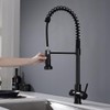 GICASA Kitchen Faucet with Temperature Digital Display, Solid Brass Kitchen