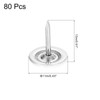 sourcing map 80Pcs Upholstery Tacks, 11mmx13mm Flat Head Decorative Furniture